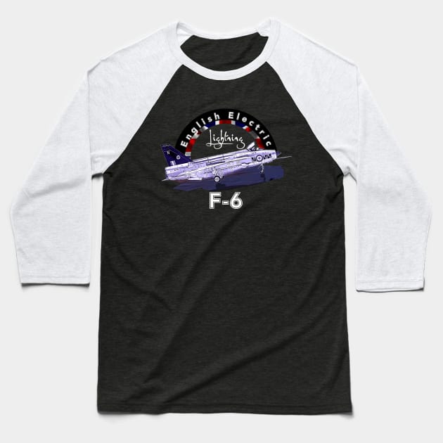 English Electric Lightning Baseball T-Shirt by aeroloversclothing